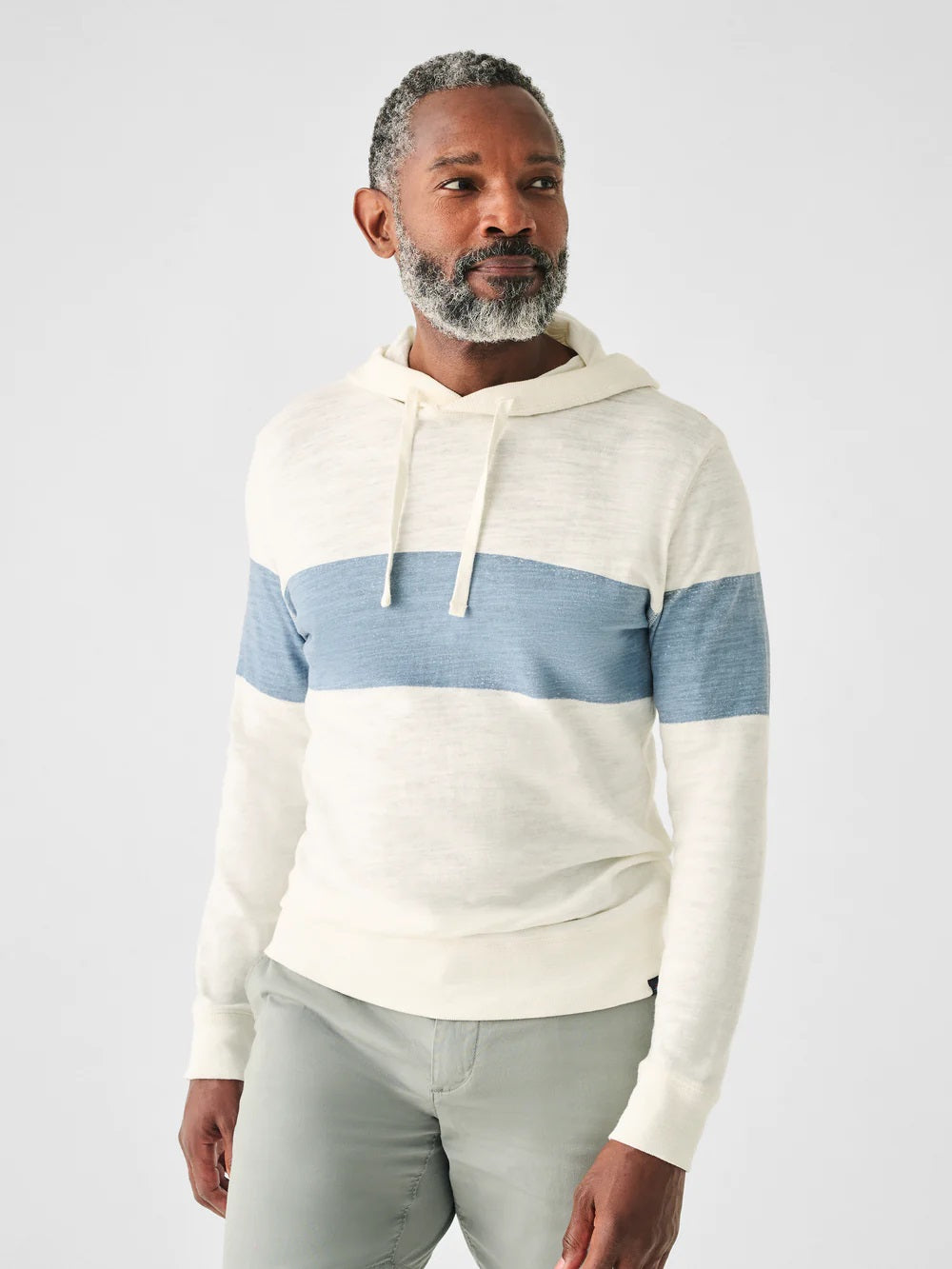 Sunwashed Sunray Slub Hoodie- Ocean Sunrise